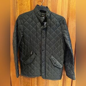 Barbour Flyweight Chelsea Dark Green Quilted Jacket in Medium